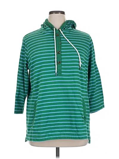 Pre-owned Lands' End Pullover Sweater In Green