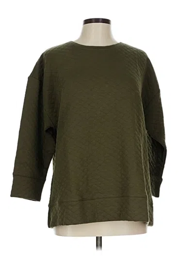 Pre-owned Lands' End Pullover Sweater In Green