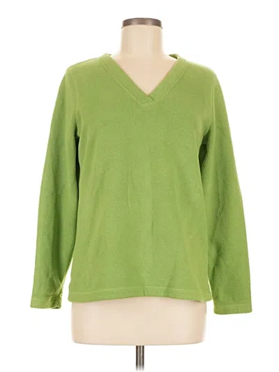 Pre-owned Lands' End Pullover Sweater In Green