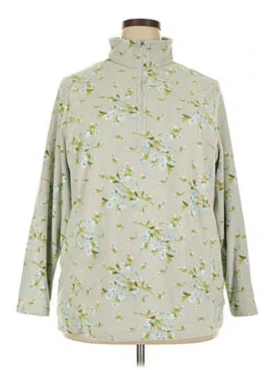 Pre-owned Lands' End Pullover Sweater In Green