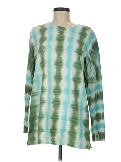 Pre-owned Lands' End Pullover Sweater In Green