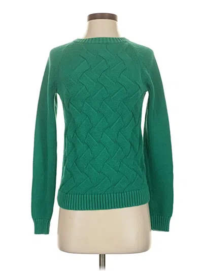 Pre-owned Lands' End Pullover Sweater In Green