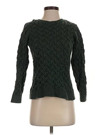 Pre-owned Lands' End Pullover Sweater In Green