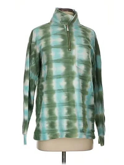 Pre-owned Lands' End Pullover Sweater In Green