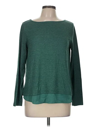 Pre-owned Lands' End Pullover Sweater In Green