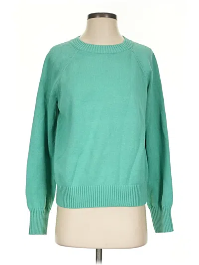Pre-owned Lands' End Pullover Sweater In Green