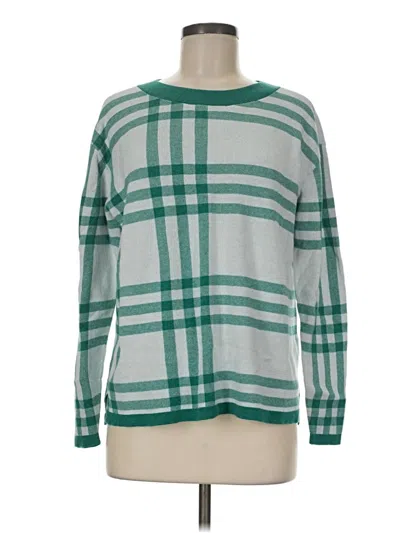 Pre-owned Lands' End Pullover Sweater In Green