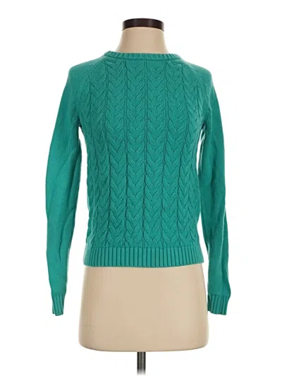 Pre-owned Lands' End Pullover Sweater In Green