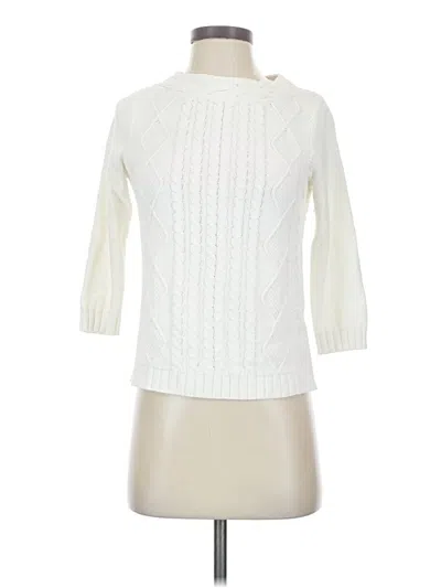 Pre-owned Lands' End Pullover Sweater In Ivory