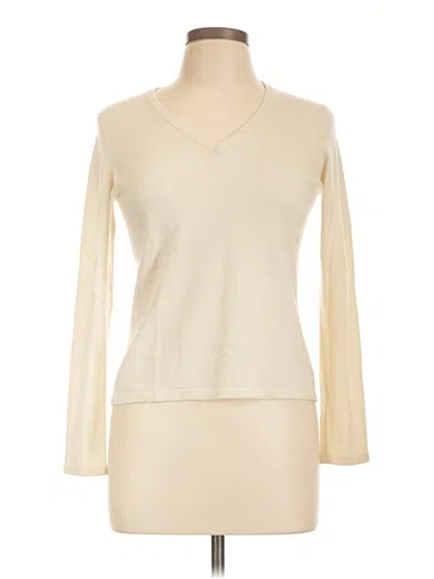 Pre-owned Lands' End Pullover Sweater In Ivory