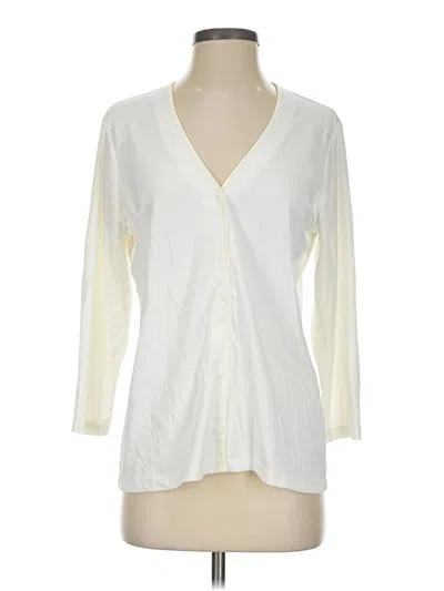 Pre-owned Lands' End Pullover Sweater In Ivory