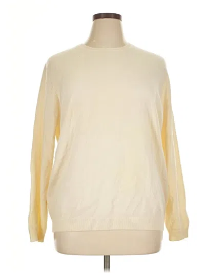 Pre-owned Lands' End Pullover Sweater In Ivory