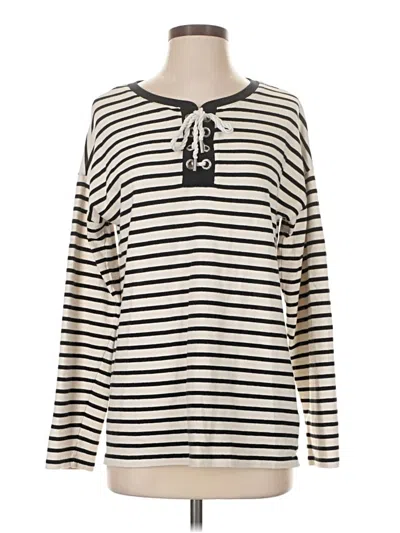Pre-owned Lands' End Pullover Sweater In Ivory