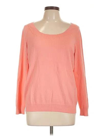 Pre-owned Lands' End Pullover Sweater In Orange