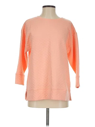Pre-owned Lands' End Pullover Sweater In Orange