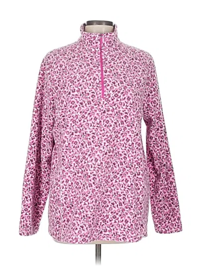 Pre-owned Lands' End Pullover Sweater In Pink