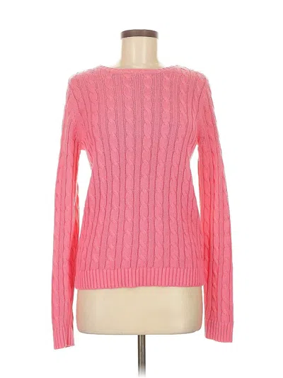Pre-owned Lands' End Pullover Sweater In Pink