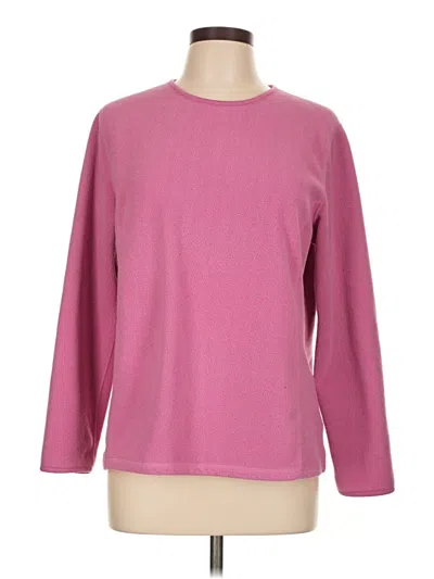Pre-owned Lands' End Pullover Sweater In Pink