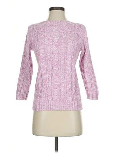 Pre-owned Lands' End Pullover Sweater In Pink
