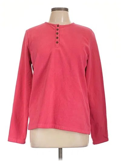 Pre-owned Lands' End Pullover Sweater In Pink
