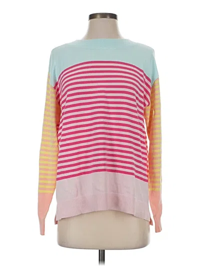 Pre-owned Lands' End Pullover Sweater In Pink