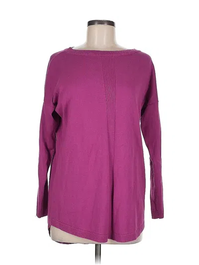 Pre-owned Lands' End Pullover Sweater In Purple