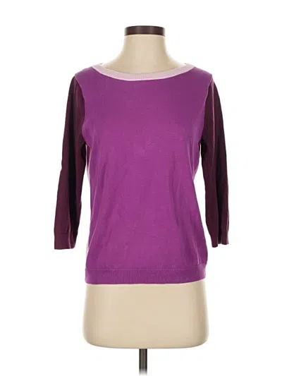 Pre-owned Lands' End Pullover Sweater In Purple