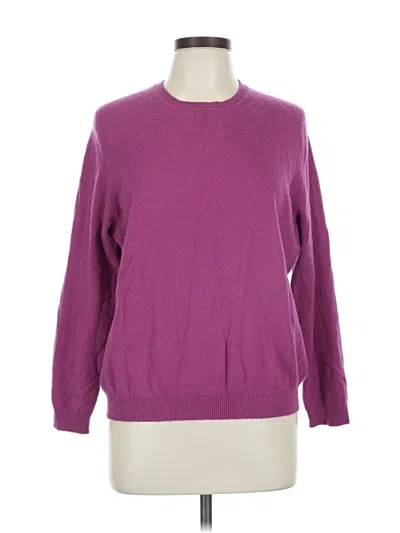 Pre-owned Lands' End Pullover Sweater In Purple