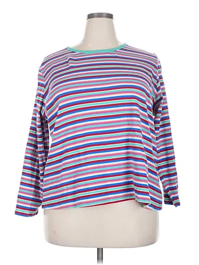 Pre-owned Lands' End Pullover Sweater In Purple