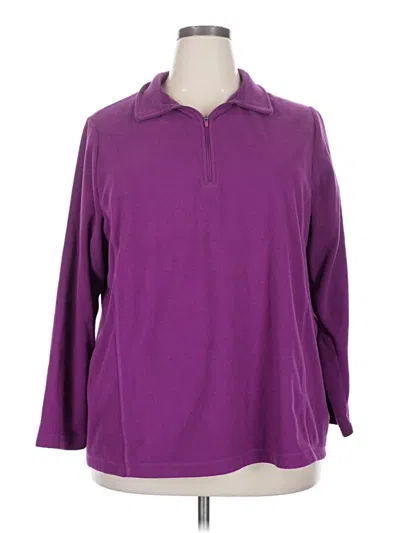 Pre-owned Lands' End Pullover Sweater In Purple