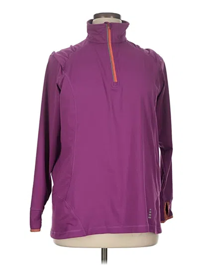 Pre-owned Lands' End Pullover Sweater In Purple