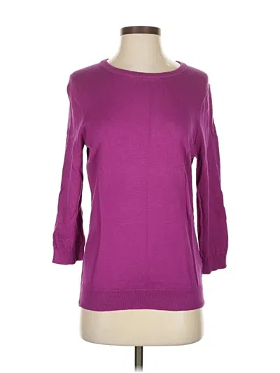 Pre-owned Lands' End Pullover Sweater In Purple