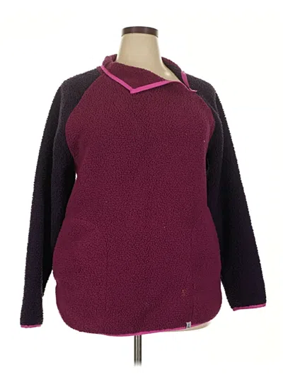 Pre-owned Lands' End Pullover Sweater In Purple