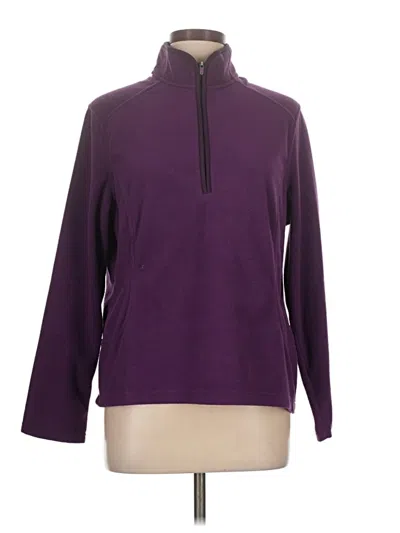 Pre-owned Lands' End Pullover Sweater In Purple