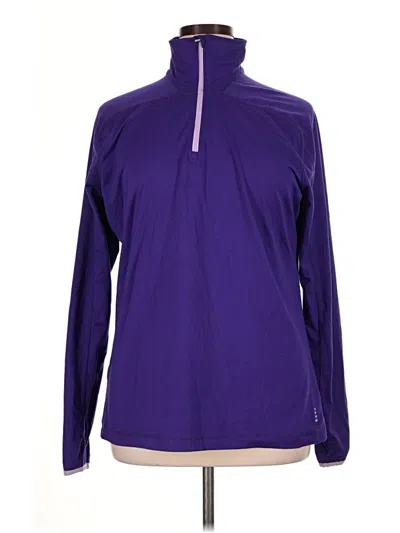 Pre-owned Lands' End Pullover Sweater In Purple