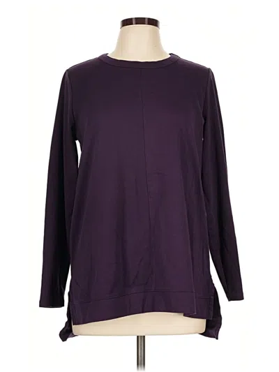 Pre-owned Lands' End Pullover Sweater In Purple