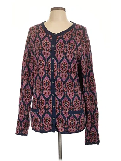 Pre-owned Lands' End Pullover Sweater In Purple