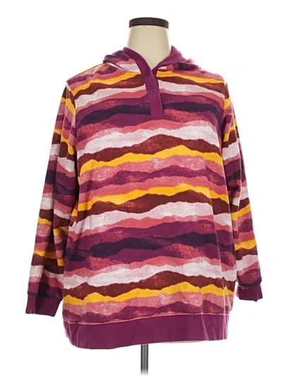 Pre-owned Lands' End Pullover Sweater In Purple