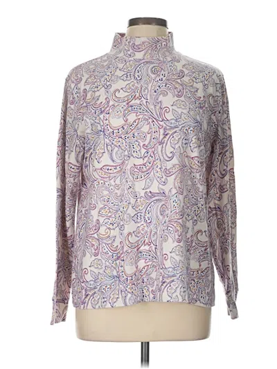 Pre-owned Lands' End Pullover Sweater In Purple