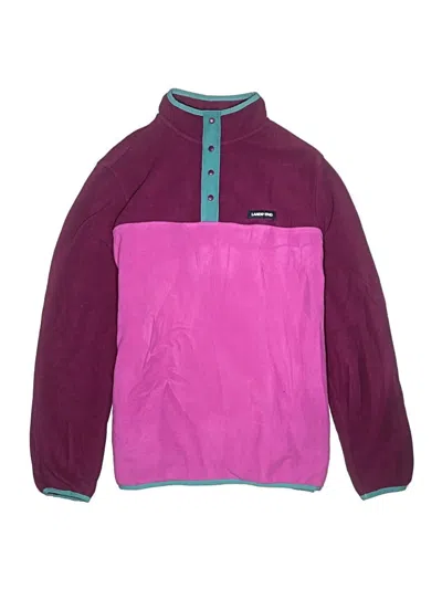 Pre-owned Lands' End Kids'  Pullover Sweater In Purple