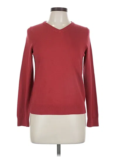 Pre-owned Lands' End Pullover Sweater In Red