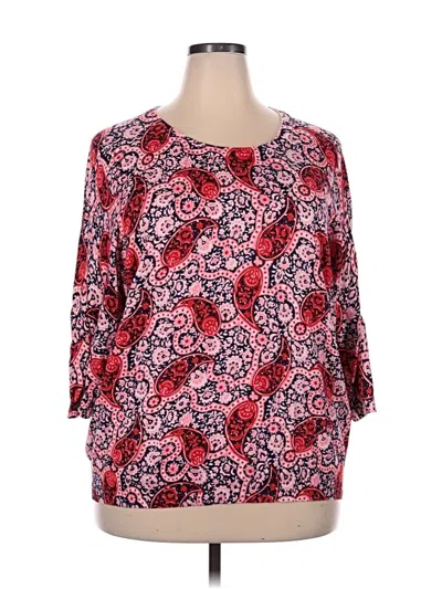 Pre-owned Lands' End Pullover Sweater In Red