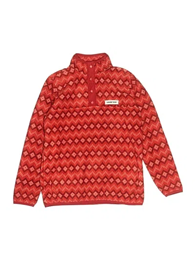 Pre-owned Lands' End Kids'  Pullover Sweater In Red