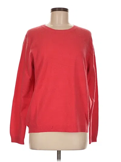 Pre-owned Lands' End Pullover Sweater In Red