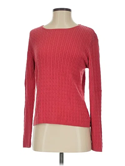 Pre-owned Lands' End Pullover Sweater In Red