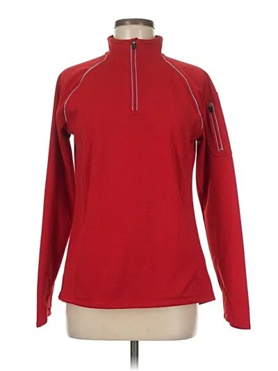 Pre-owned Lands' End Pullover Sweater In Red