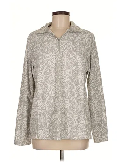 Pre-owned Lands' End Pullover Sweater In Silver