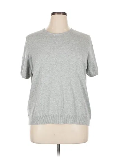 Pre-owned Lands' End Pullover Sweater In Silver