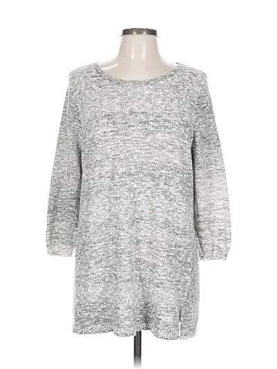 Pre-owned Lands' End Pullover Sweater In Silver