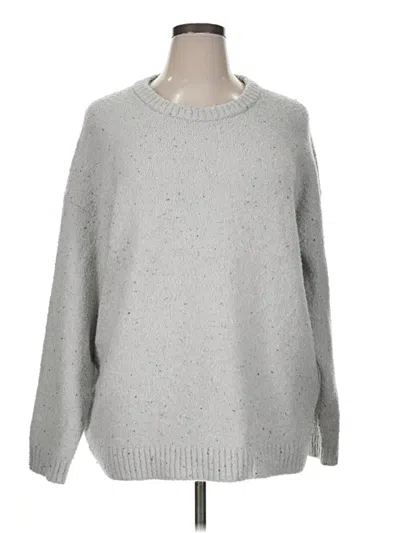 Pre-owned Lands' End Pullover Sweater In Silver
